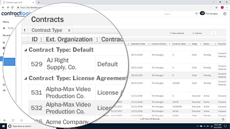 Contract-repository-screenshot