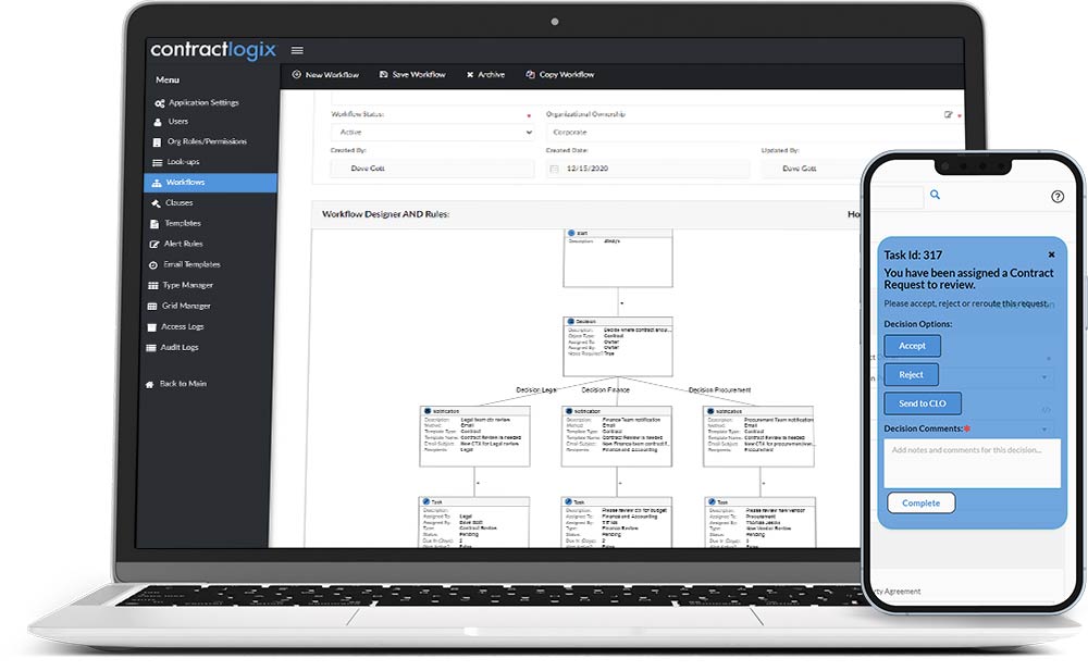 Contract workflow automation