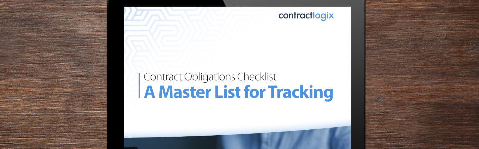 Contract Obligations Checklist - A Master List for Tracking