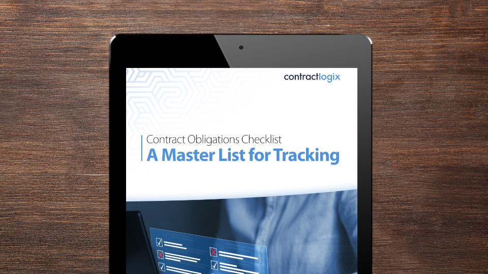 Contract Obligations Checklist - A Master List for Tracking