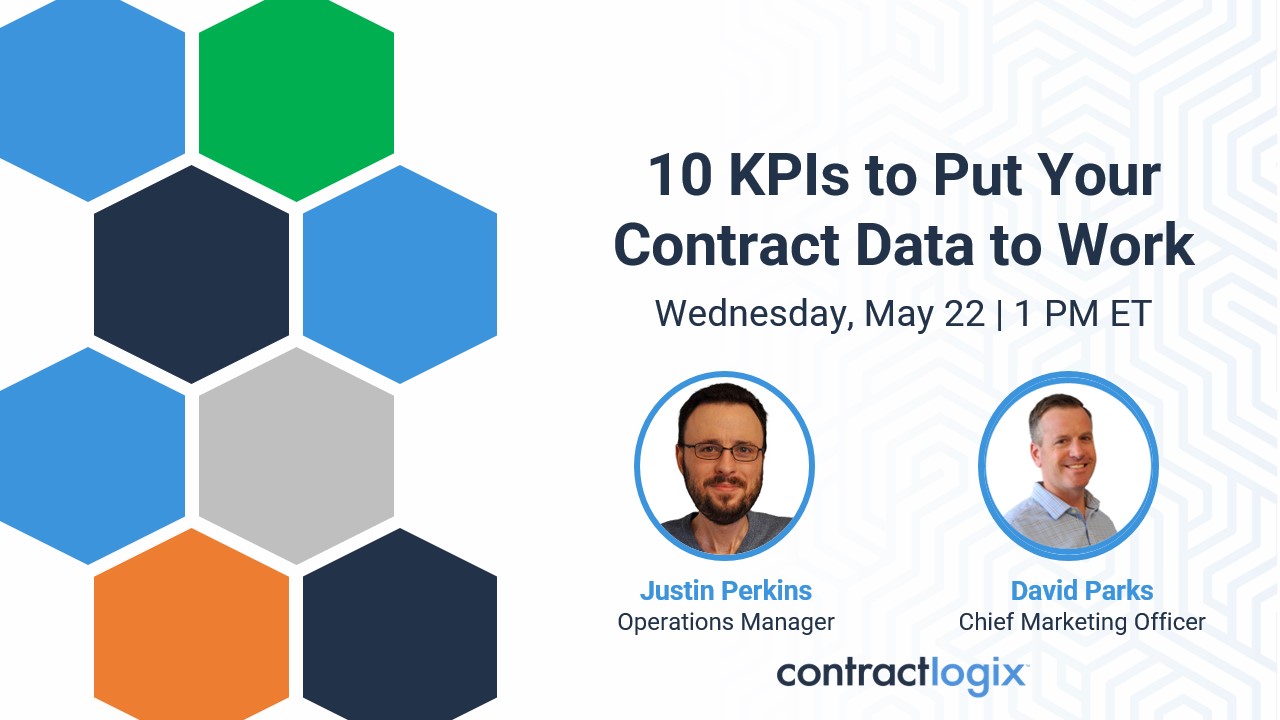 10 KPIs to Put Your Contract Data to Work - Upcoming Webinar