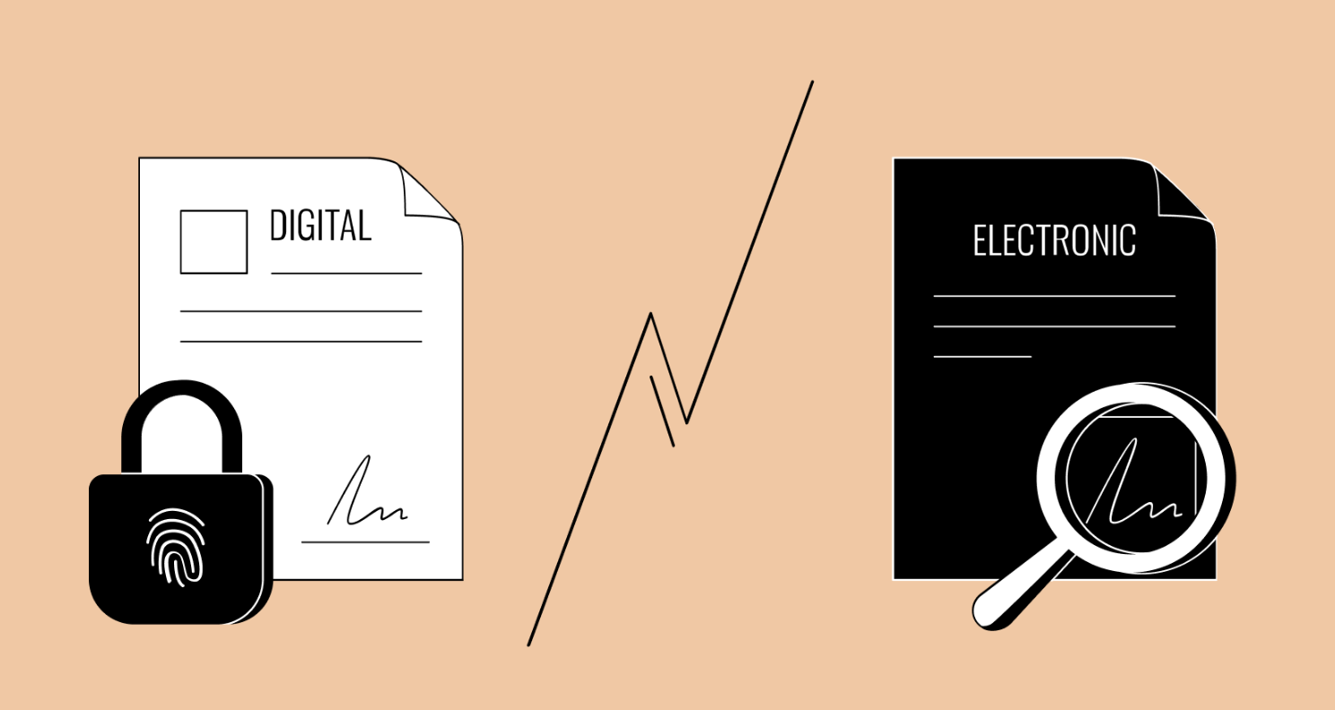 Electronic and digital signatures.