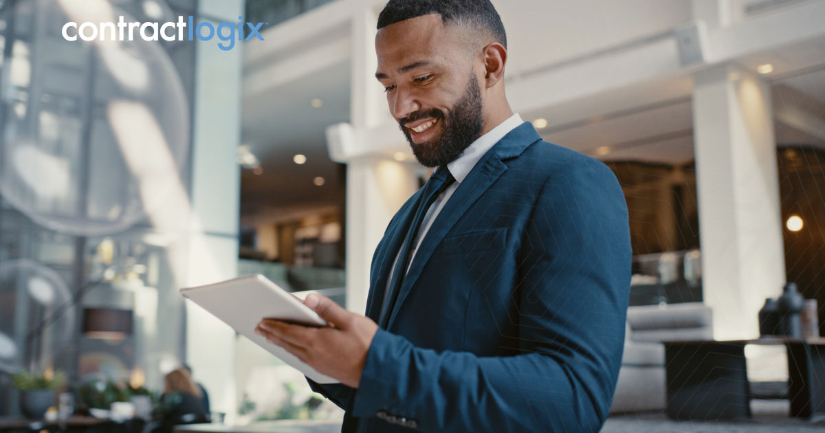 Employees receiving training in contract management processes.