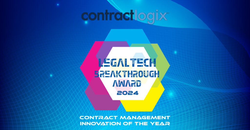 Legaltech Contract Contract Logix Receives Contract Management Innovation of the Year Award