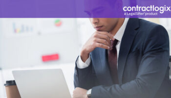 Business professional in a suit researching contract management consultants for digital contract solutions