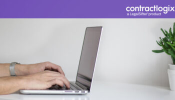 cropped shot of a professional working on laptop and learning about managed services for contract management